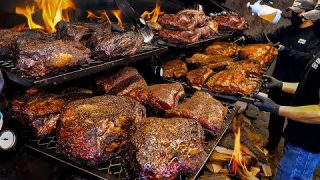 The Best American BBQ Ever!! Texas BBQ, 10 Tons Sold in One Month – Korean Street Food